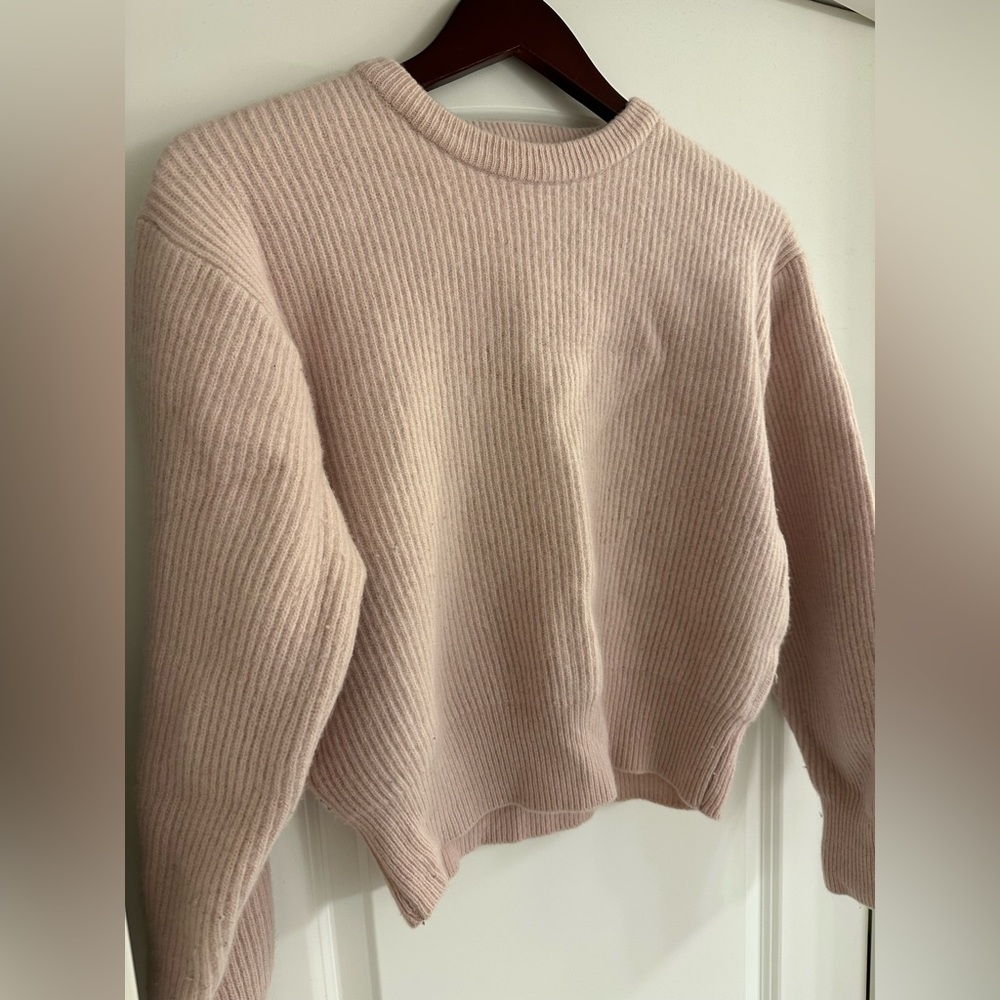 OLIVE CLOTHING Pink, Ribbed Knit Sweater - Picture 2 of 6